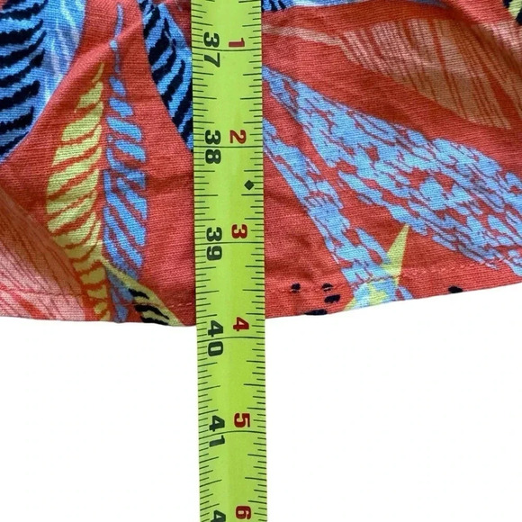 Beachlunchlounge Tropical Mini Dress Braided Straps Colorful Button Front XXL - Picture 11 of 14